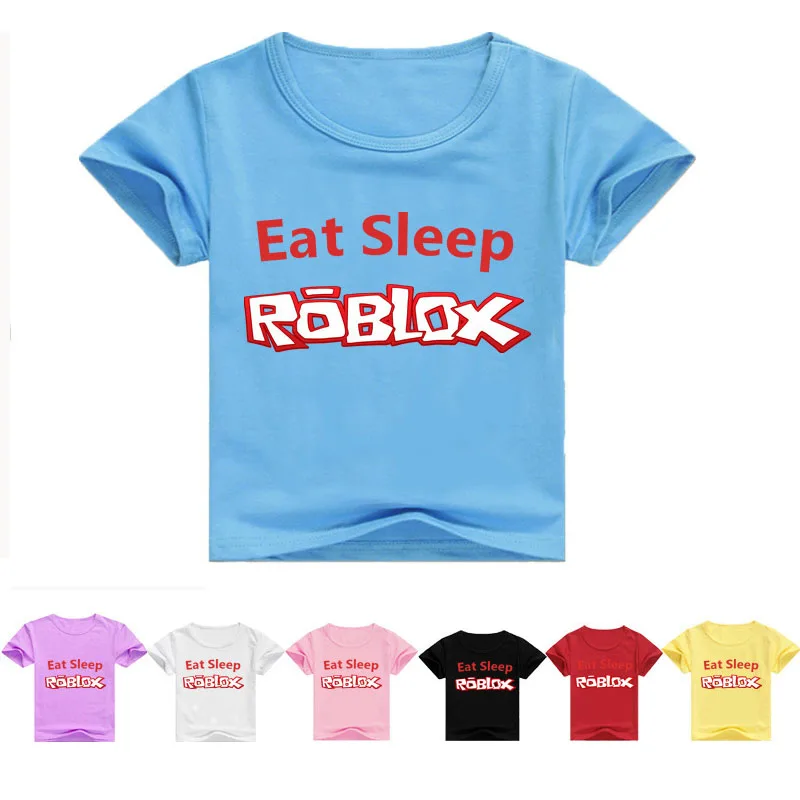 ROBLOX Bebê Camisas Casuais Crianças Moda ROBLOX T Shirt Algodão